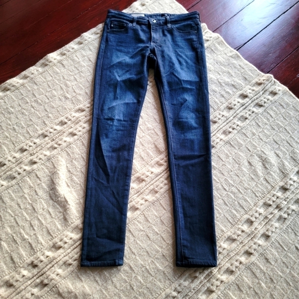 Adriano Goldschmied Skinny Ankle Jeggings size 26R Dark Wash